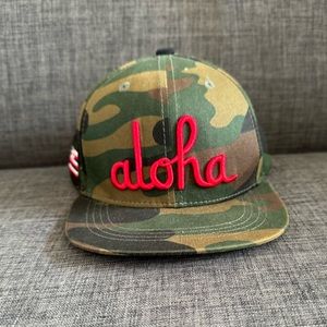 Boys In4mation Aloha Army  adjustable hat